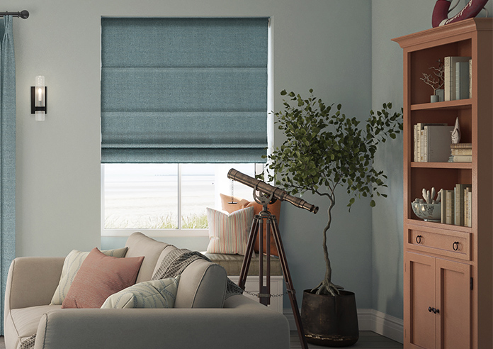 Jakarta, Cerulean - Roman Blind - Image 3